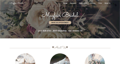 Desktop Screenshot of mayfairbridalsa.com